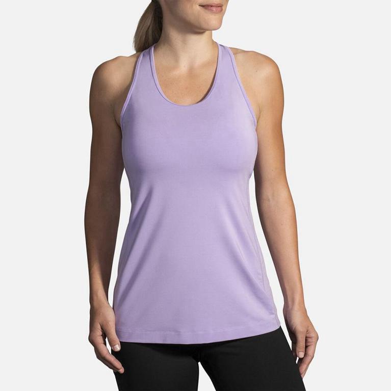 Brooks Womens Pick-Up Running Tank Top - Pink (186074-WCA)